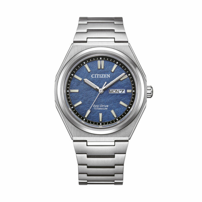 Citizen Zenshin Three-hand Blue Watch AW0130-85L