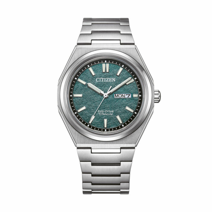 Citizen Zenshin Three-hand Green Watch AW0130-85X