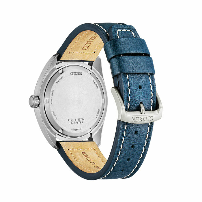 Citizen Super Titanium Eco-Drive Leather Strap Watch BM8560-45L - Image 2