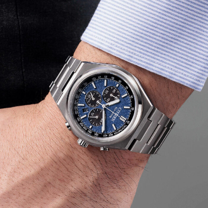 Citizen Super Titanium Blue Dial Watch CA4610-85L - Image 4