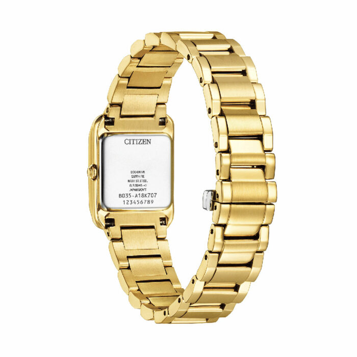 Citizen L Ladies Bianca Square Gold Watch EW5602-57D - Image 2