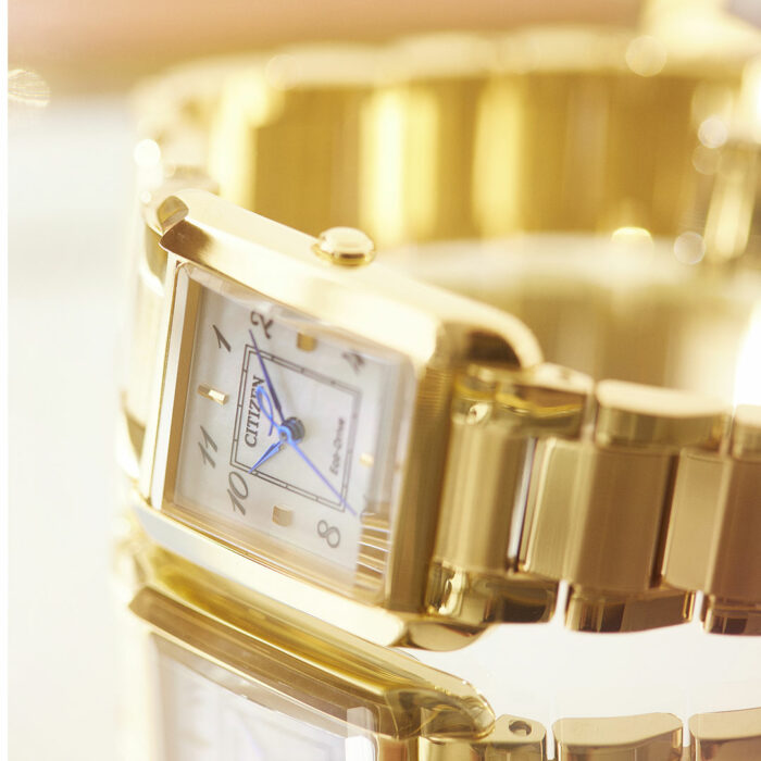 Citizen L Ladies Bianca Square Gold Watch EW5602-57D - Image 4