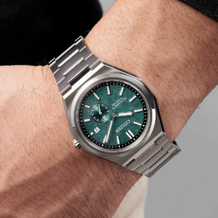 Citizen Super Titanium Green Watch NJ0180-80X - Image 2