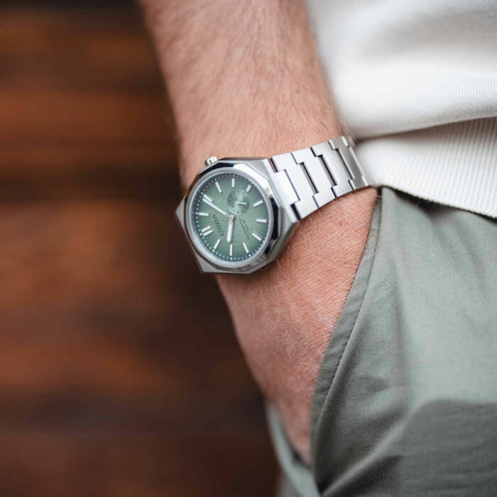 Citizen Zenshin 60 Super Titanium Green Watch NK5020-58X - Image 5