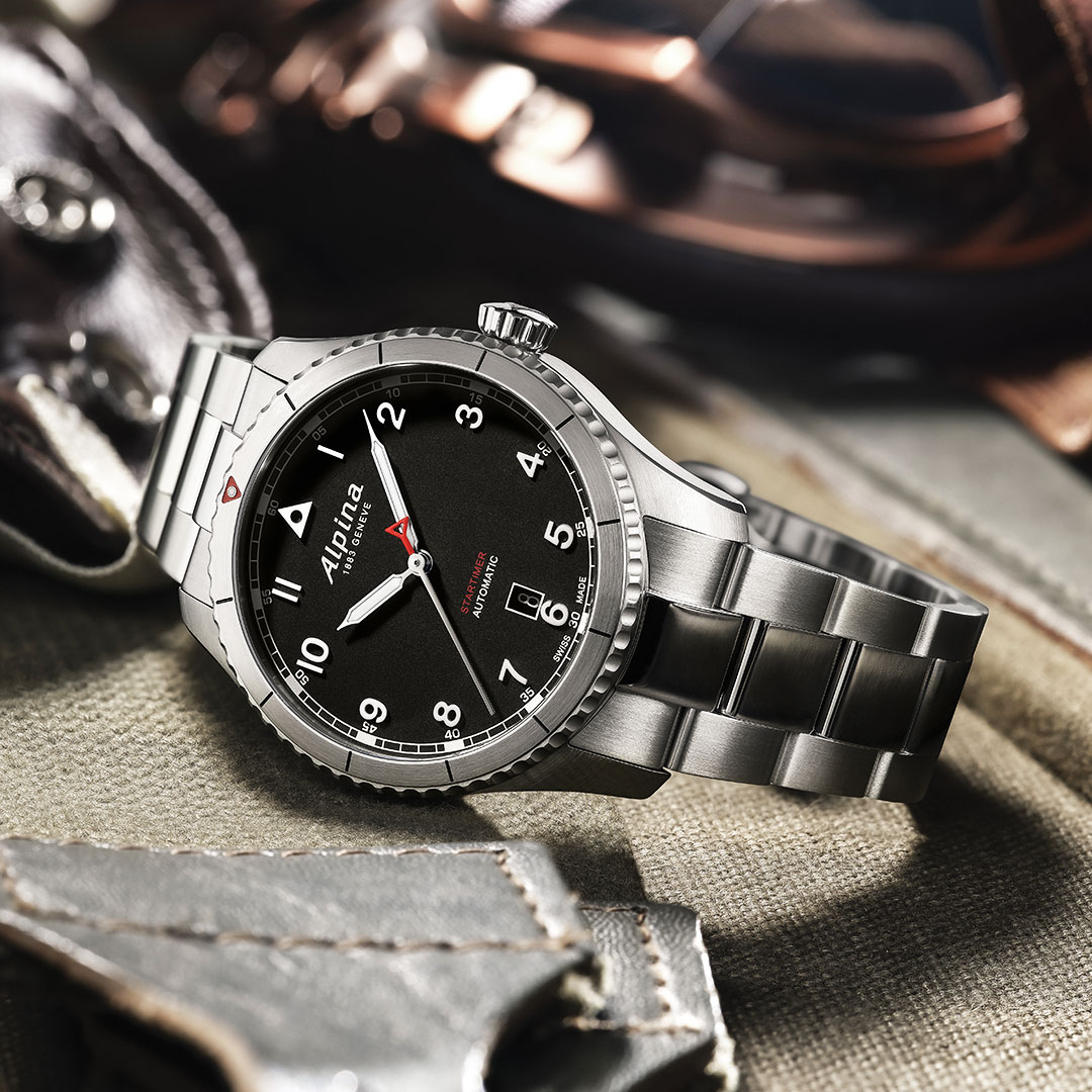 Alpina Startimer Watch Steel Black Dial AL-525BW4S26B - Image 3