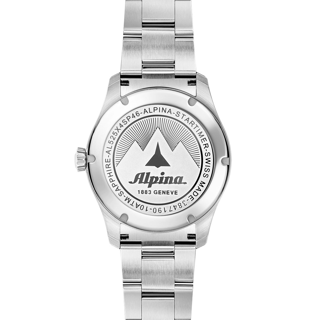 Alpina Startimer Watch Steel Black Dial AL-525BW4S26B - Image 4
