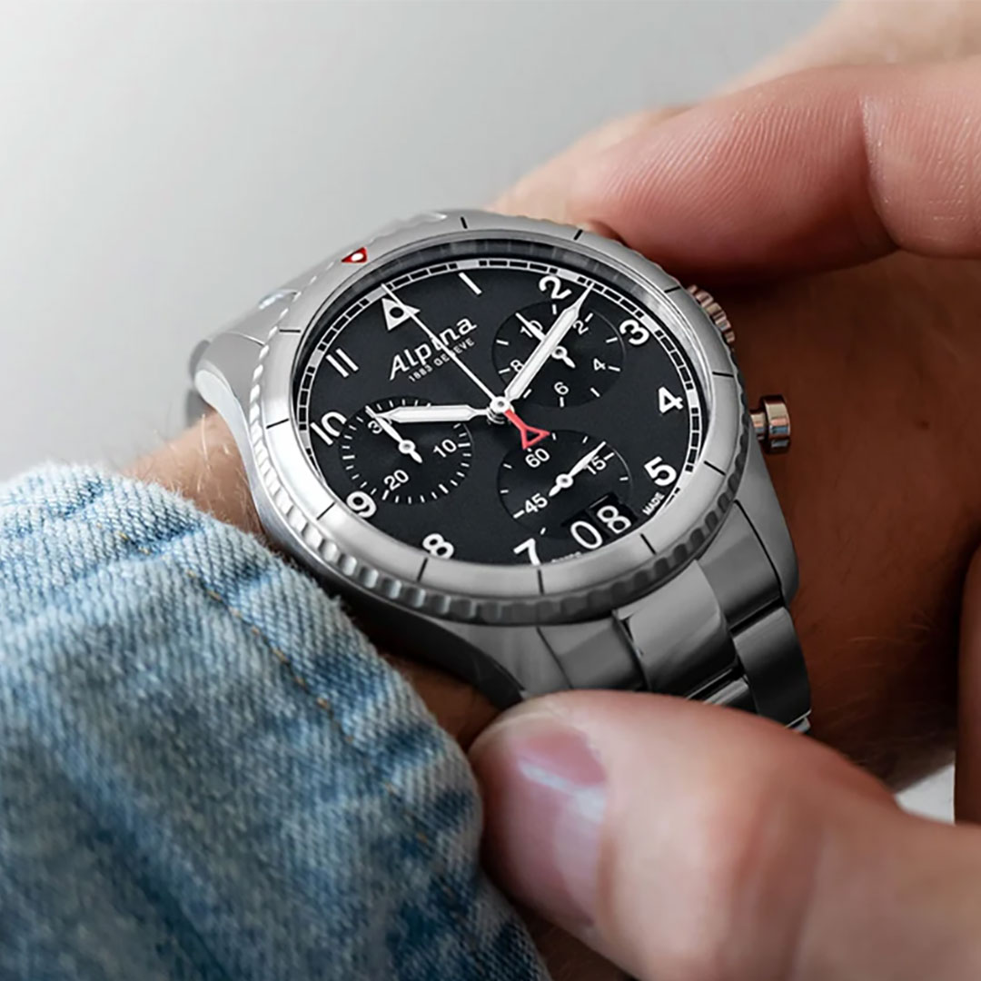 Alpina Pilot Quartz Chronograph Big Date AL-372BW4S26B - Image 5