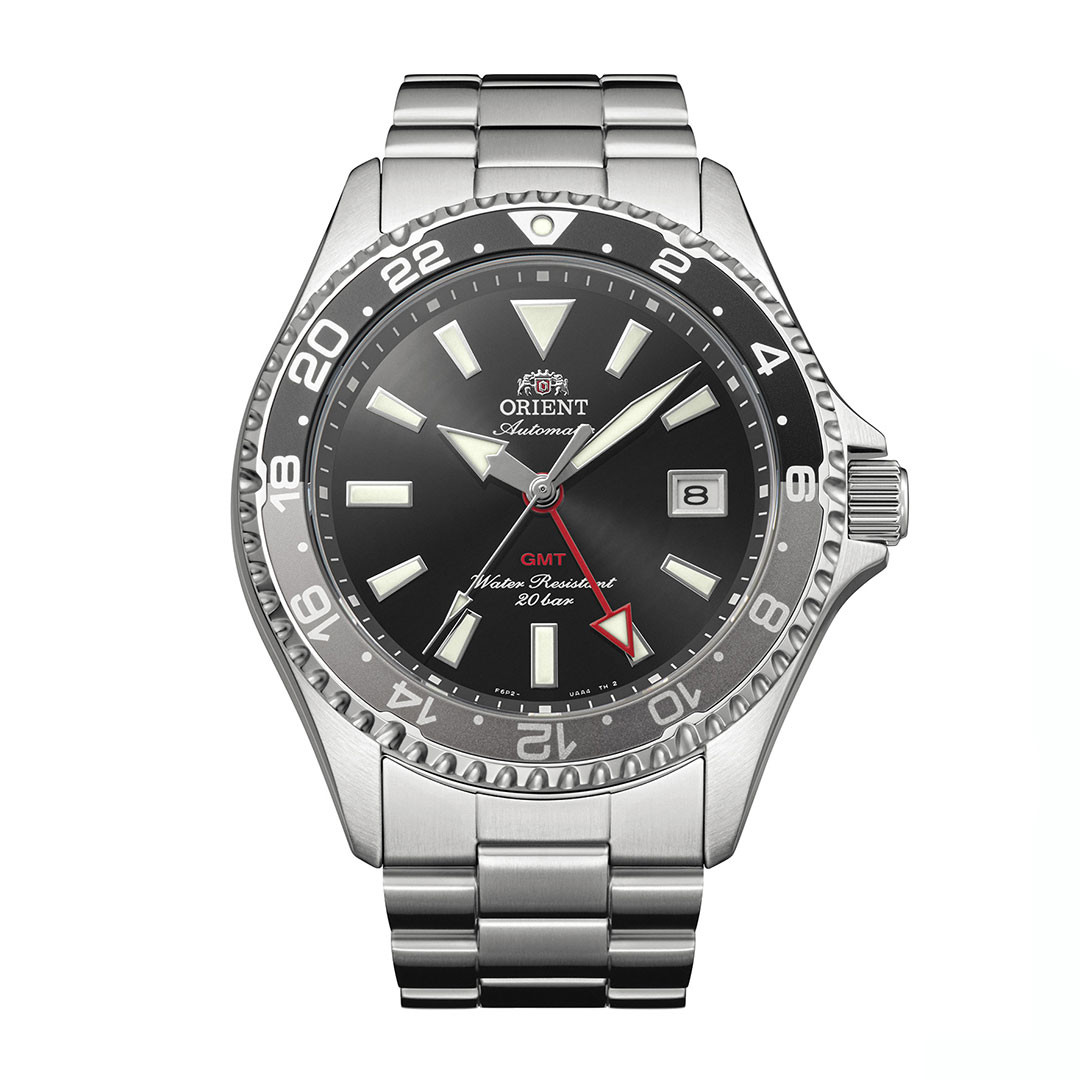 Orient Mako GMT Watch Black Dial RA-BC0001B