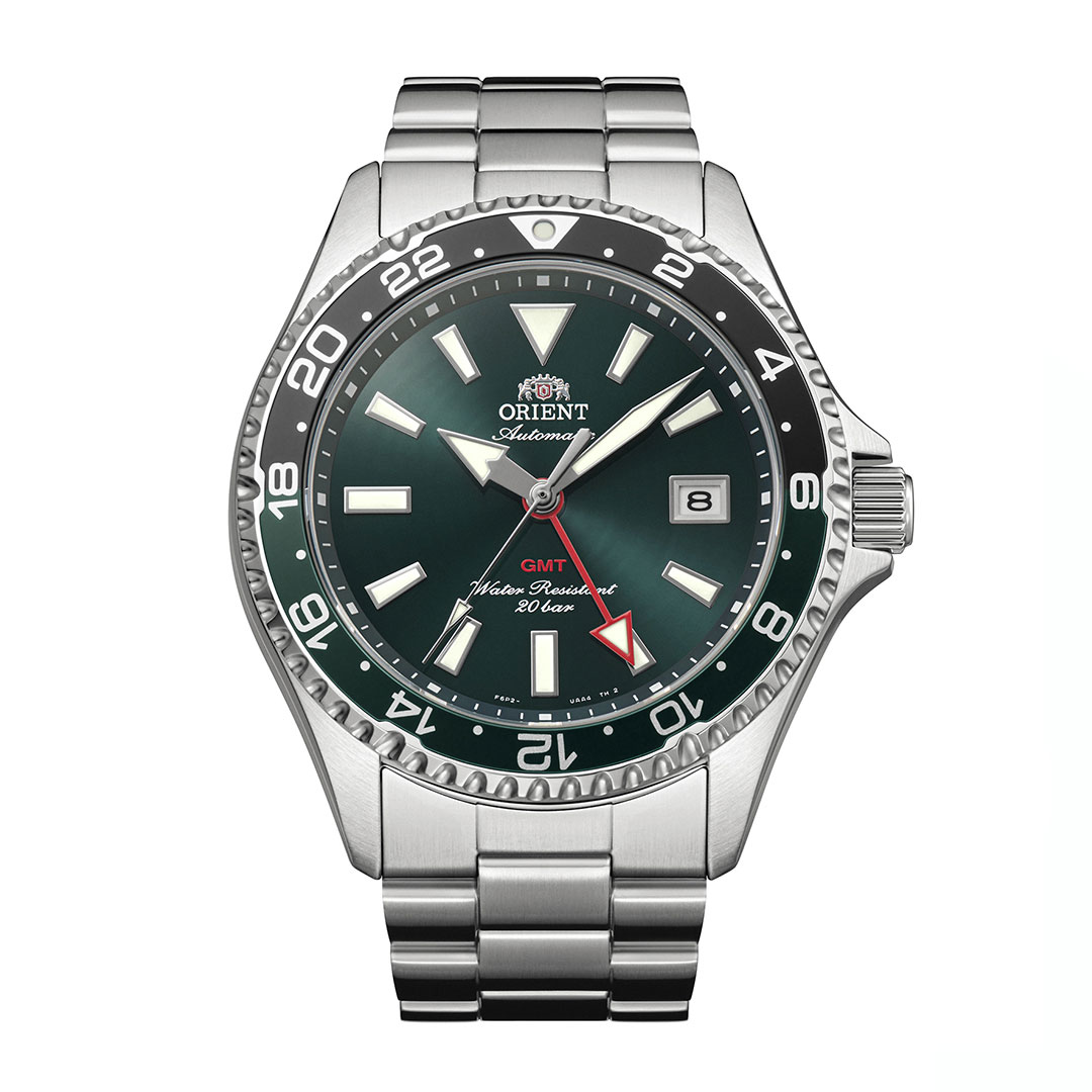 Orient Mako GMT Watch Green RA-BC0002E